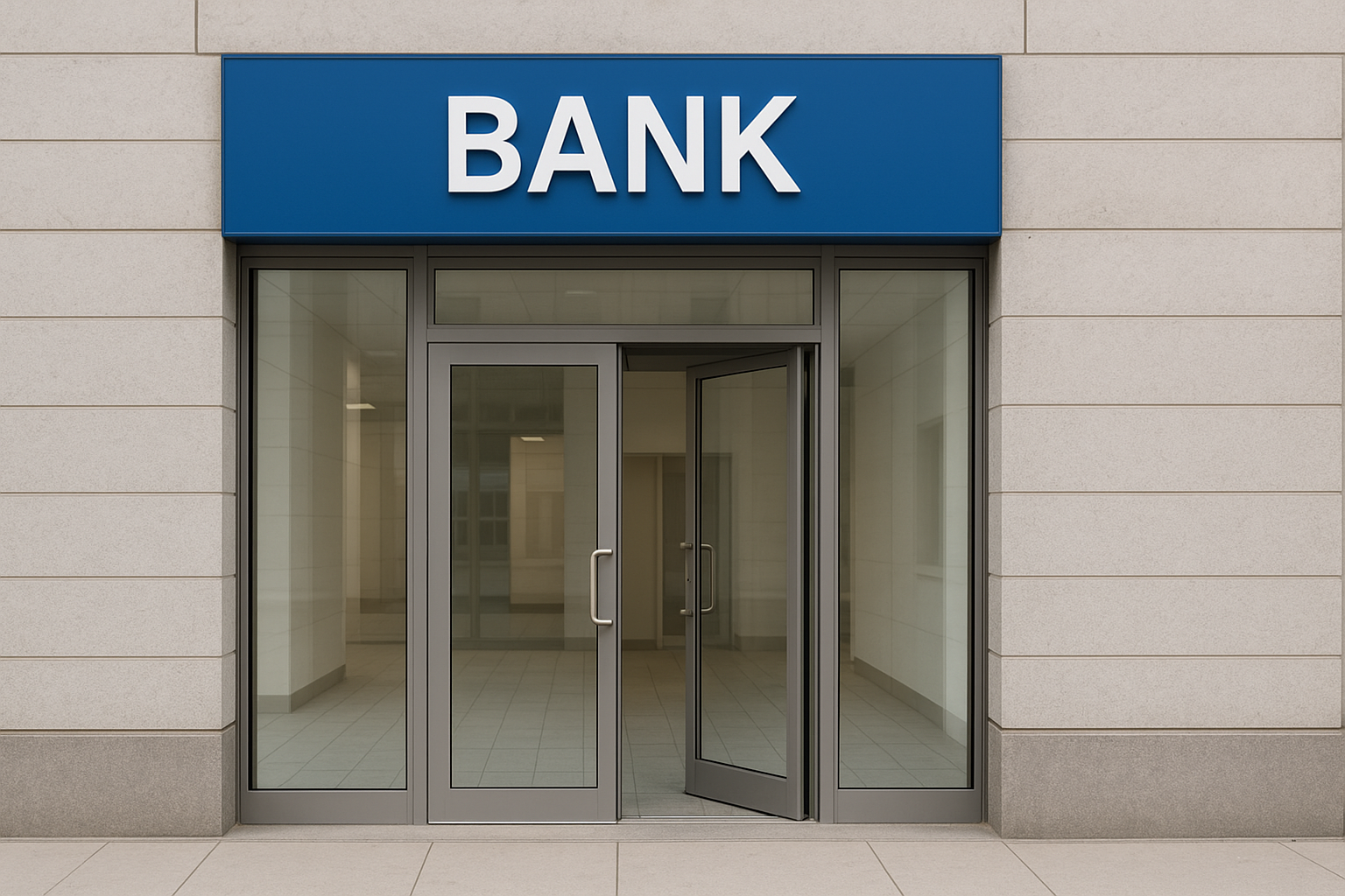 Bank Main Entrance